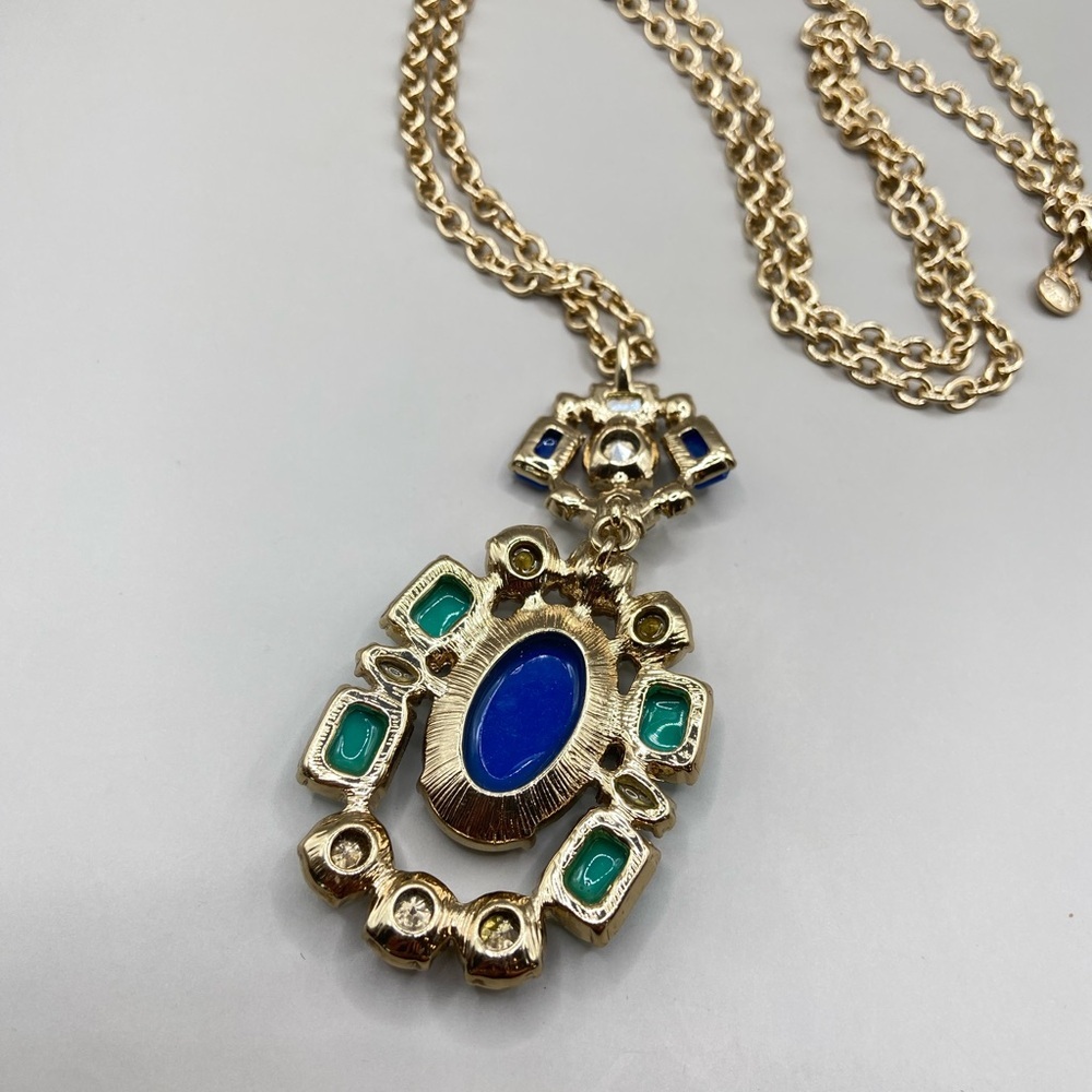 J. Crew Blue Cluster Pendant necklace - Picture 8 of 8